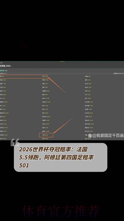 2026年世界杯最新赔率数据深度解析